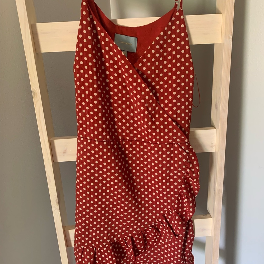 Red polka-dot sundress. Like new condition. Medium